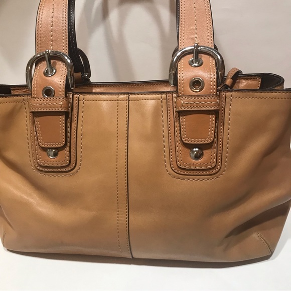 Coach Tan Leather Soho Shoulder Bag F13109 - Picture 6 of 14